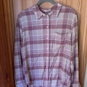 Treasure & Bond Plaid Button-Up Shirt